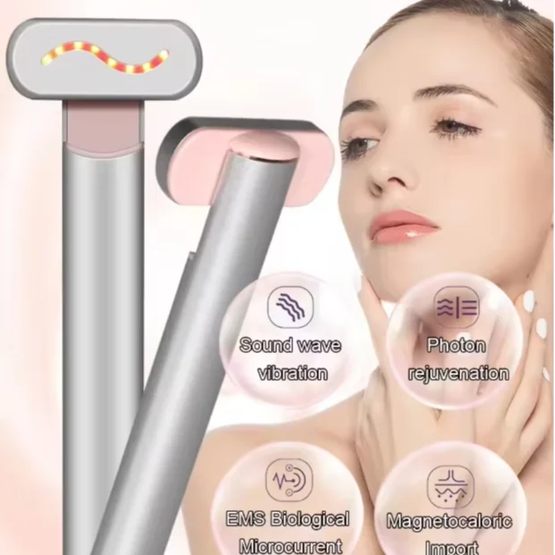 Eye Beauty Pen Red Light Therapy Ems Microcurrent Comfortable Face Neck Anti-aging Skin Tightening Beauty Wand