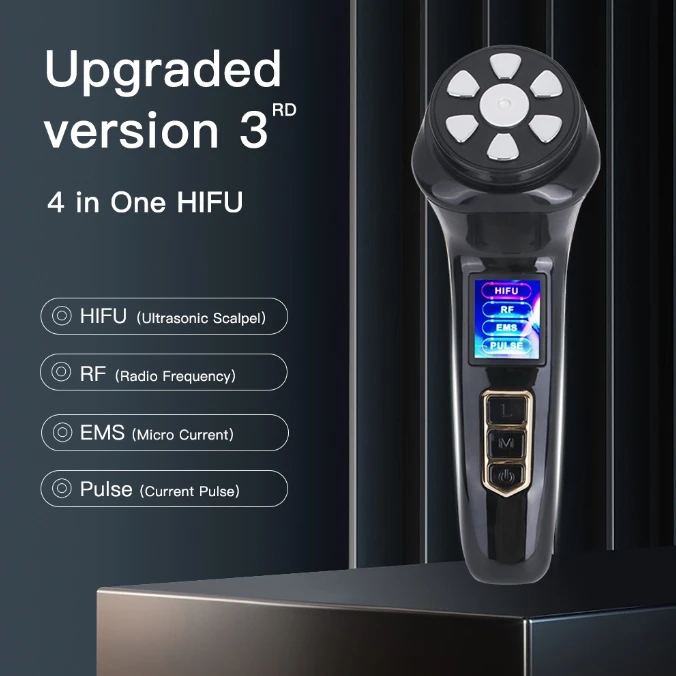 Anti-Aging Skin Care Device RF Microcurrent Face Lift LED Photon Therapy Whitening Skin Tightening Home Use Facial Rejuvenation