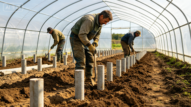 What materials are suitable for building small tunnel greenhouse?