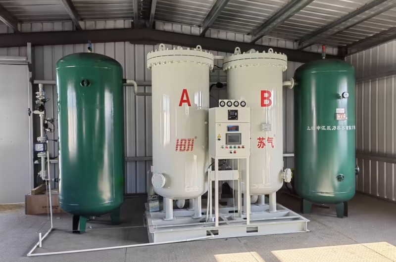 What is the relationship between a nitrogen generator and an air compressor?