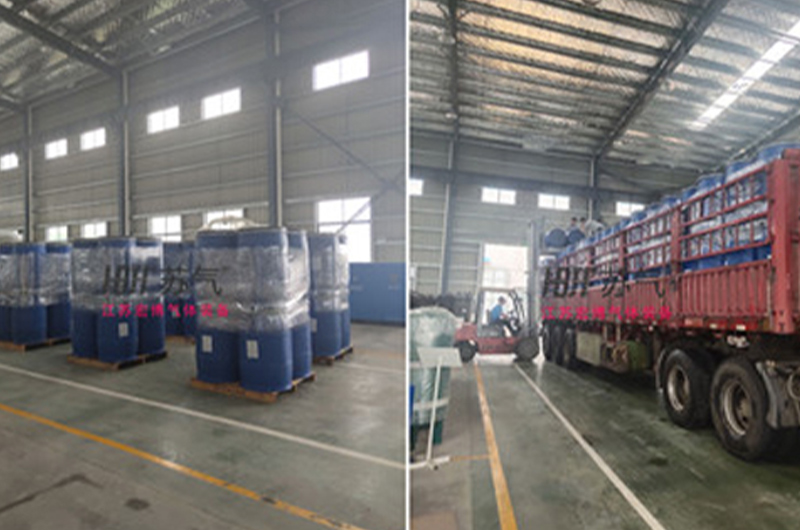 32 tons of molecular sieve from OKG Japan arrived at Hongbo production base
