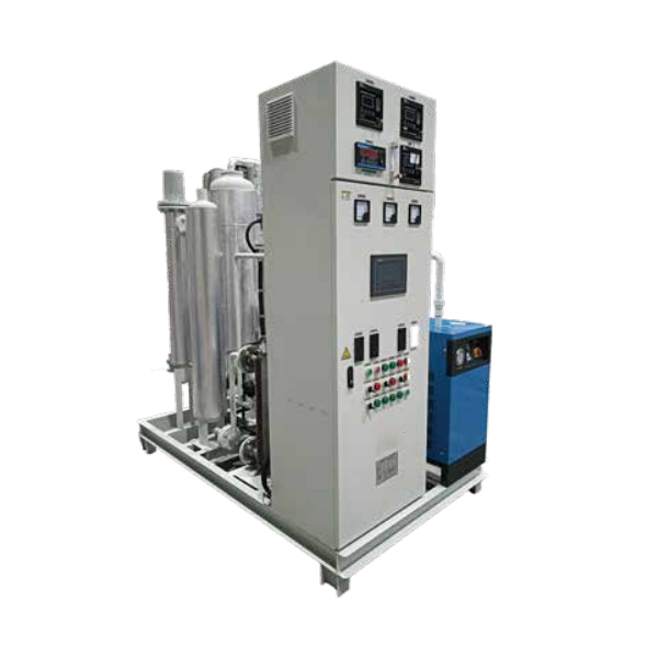 Hydrogen-based nitrogen purification system for Nitrogen purification with hydrogen deoxidation