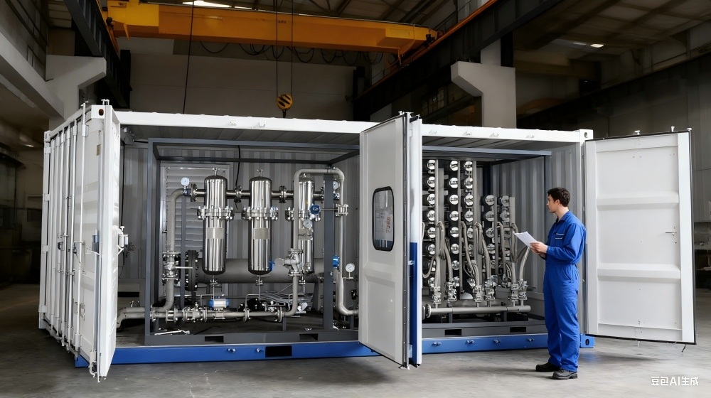 low-cost containerized membrane nitrogen generator