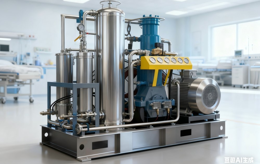 Oxygen air compressor machine