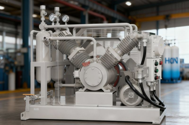 Energy-Efficient Oil-Free Hydrogen Compressors for Industrial and Clean Energy Applications