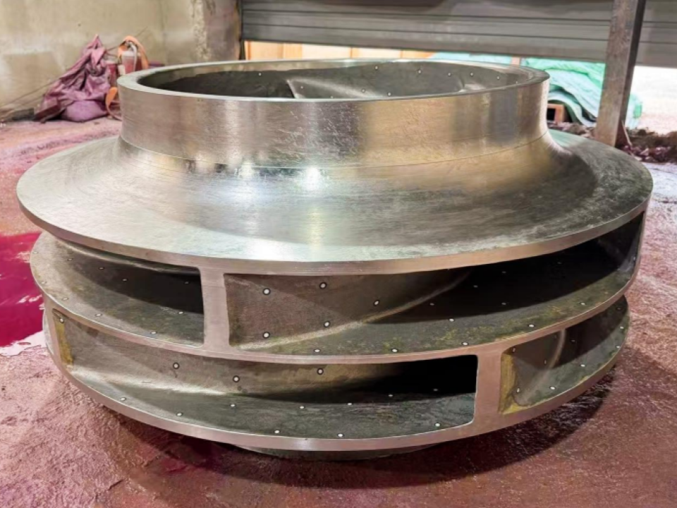 Cast stainless steel pump impeller Cast stainless steel pump impeller