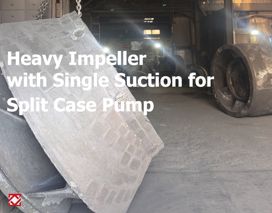 Rotor único pesado para bomba de fluxo de caixa bipartida