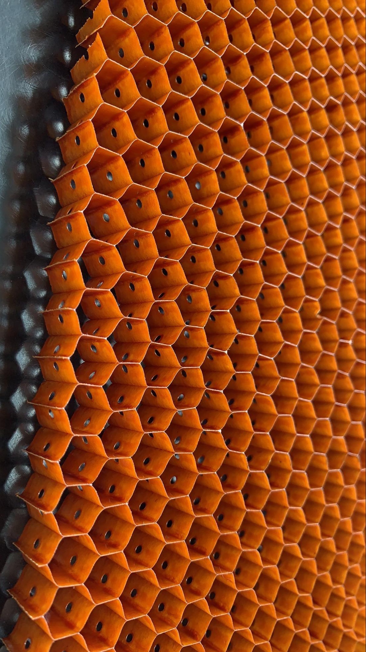 Taxent perforated aramid honeycomb