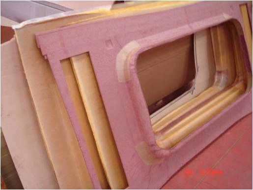 Taxent aramid honeycomb rail transit component