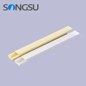 Factory For Plastic PVC Ducts Cable Wiring for Tray Decorative Electrical Cable Channel PVC Cable Trunking
