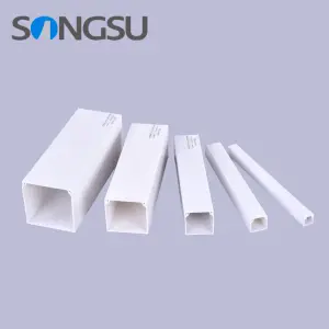 Factory For Plastic PVC Ducts Cable Wiring for Tray Decorative Electrical Cable Channel PVC Cable Trunking
