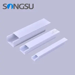 Factory For Plastic PVC Ducts Cable Wiring for Tray Decorative Electrical Cable Channel PVC Cable Trunking