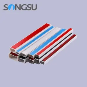 Wholesale price colored self adhesive cable channel pvc trunking duct with sticker