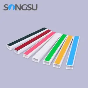 Wholesale price colored self adhesive cable channel pvc trunking duct with sticker