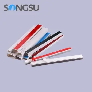 Wholesale price colored self adhesive cable channel pvc trunking duct with sticker