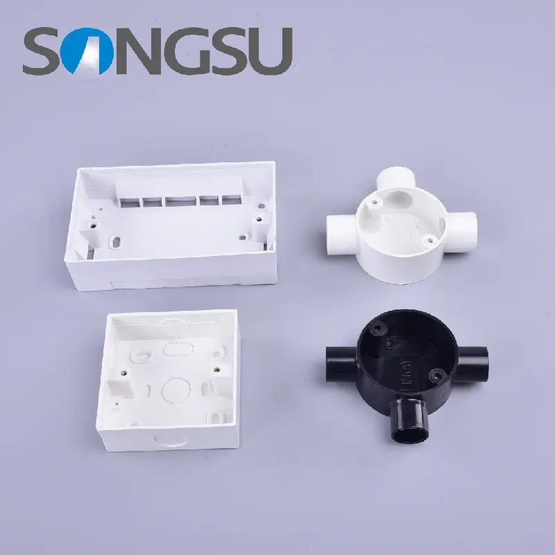 China Gold Supplier for PVC Wiring Cable Trunking Duct Fittings Electrical Conduit Pipe Accessories