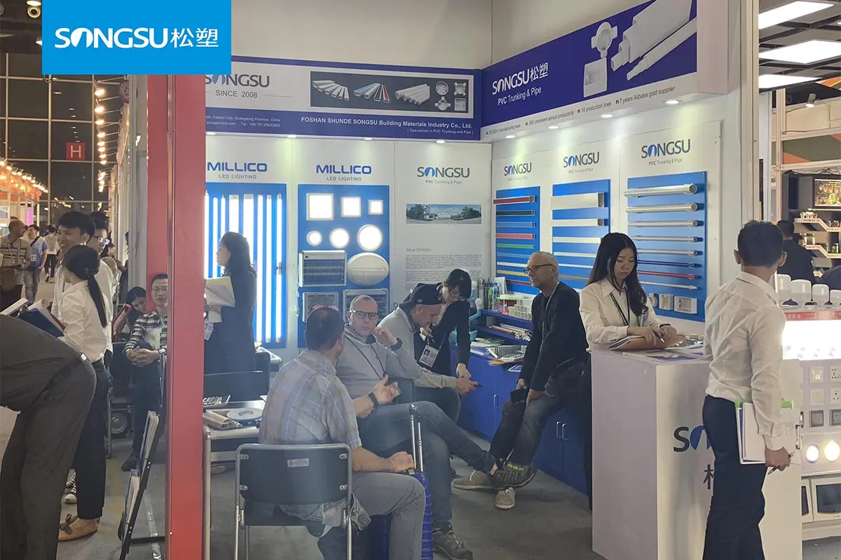 The 133rd Canton Fair: SONGSU PVC Trunking and Pipe