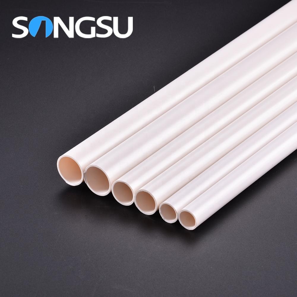 White PVC Electrical Conduit Pipe For Cable Routing