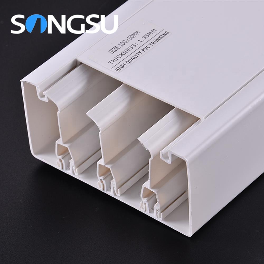2 Compartment PVC Trunking For Cable Management