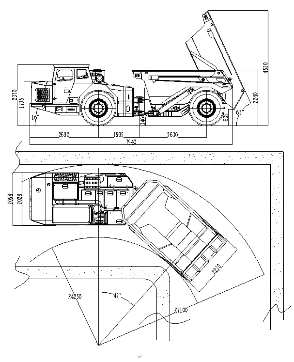 Underground mine dumper