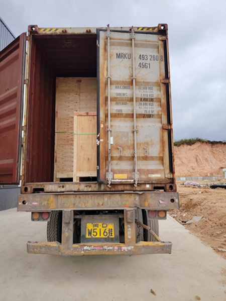 Sent to Poland in a 40 foot high container