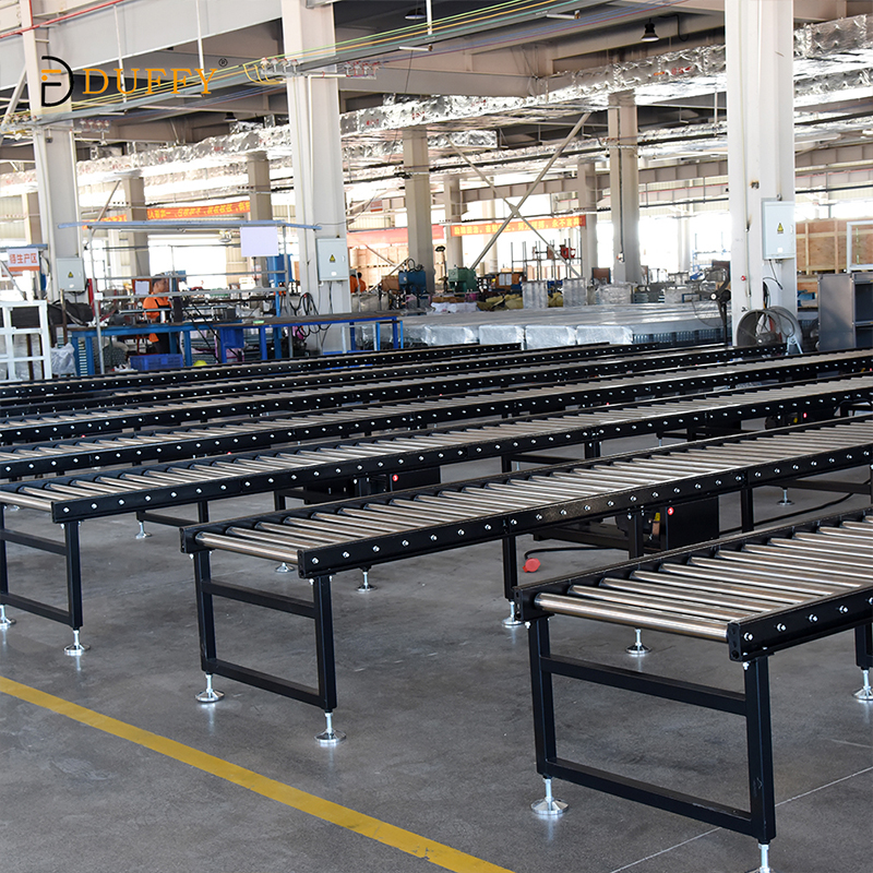 Powered Pallet Gravity Lineshaft Roller Conveyor