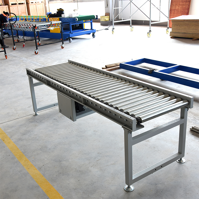 Powered Pallet Gravity Lineshaft Roller Conveyor
