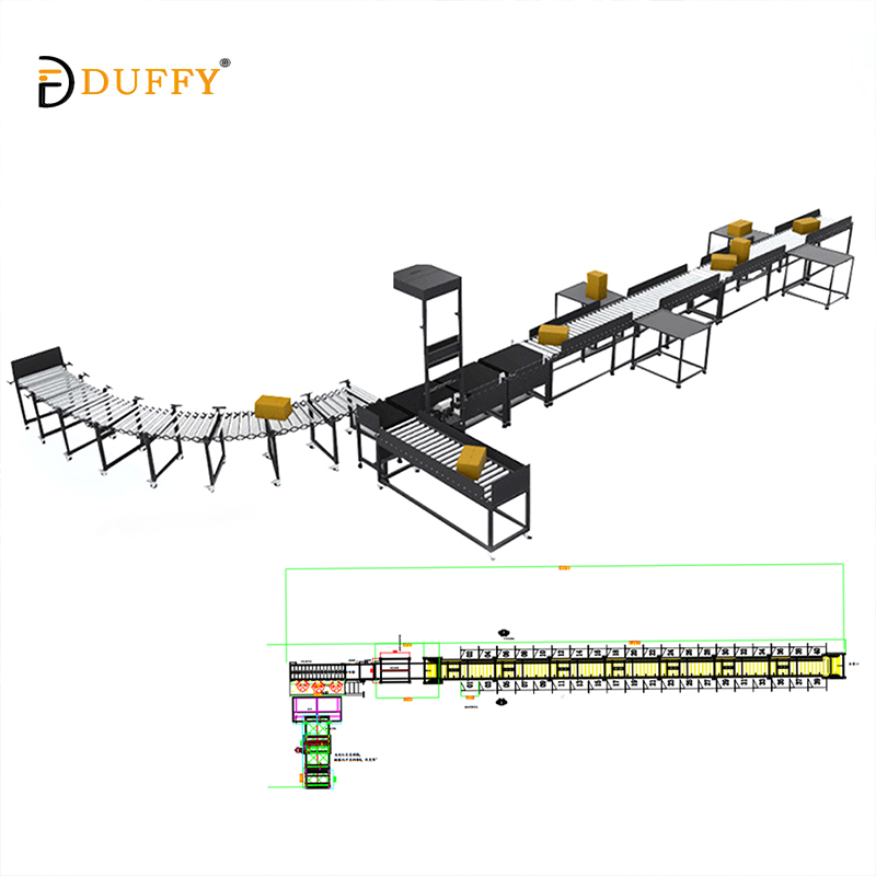 Warehouse Cross Belt Sortation Conveyor Machine