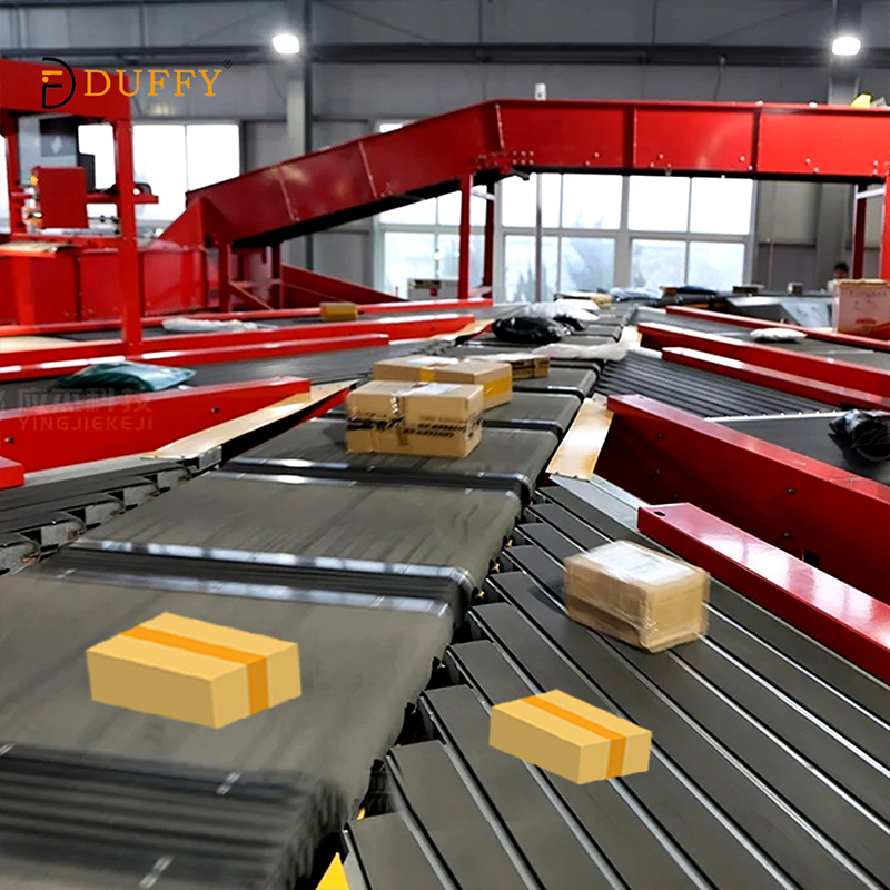 Tilt Tray Packaging Conveyor Sorting Belt System