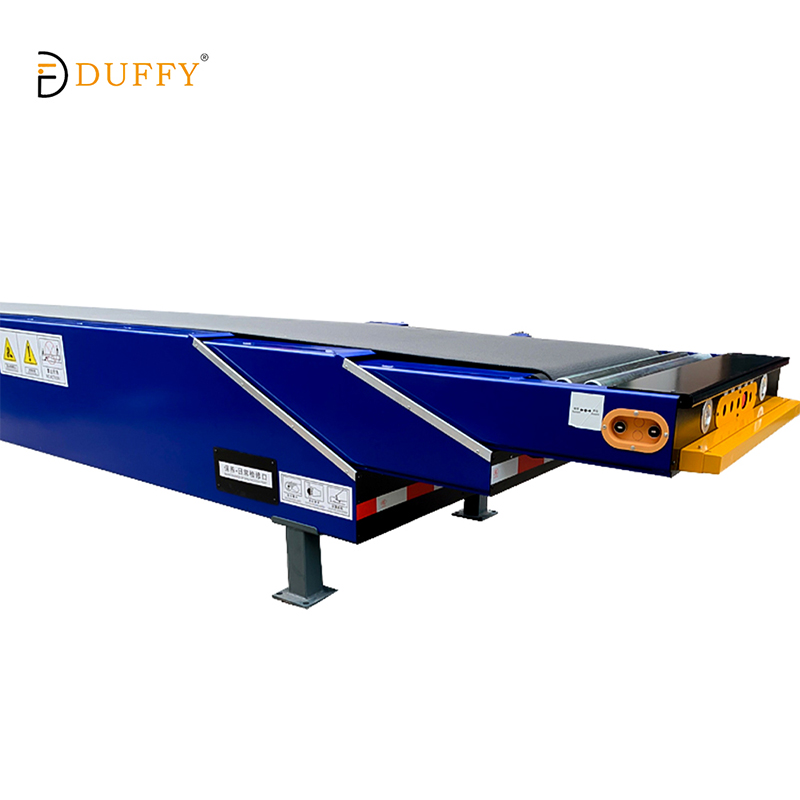 Telescopic Boom Conveyor Belt For Truck Loading