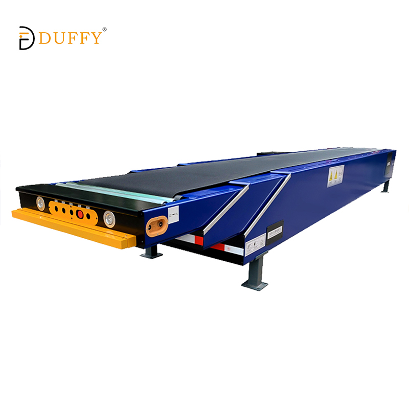 Telescopic Boom Conveyor Belt For Truck Loading
