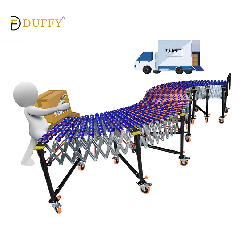 Expandable Gravity Skate Wheel Roller Conveyor