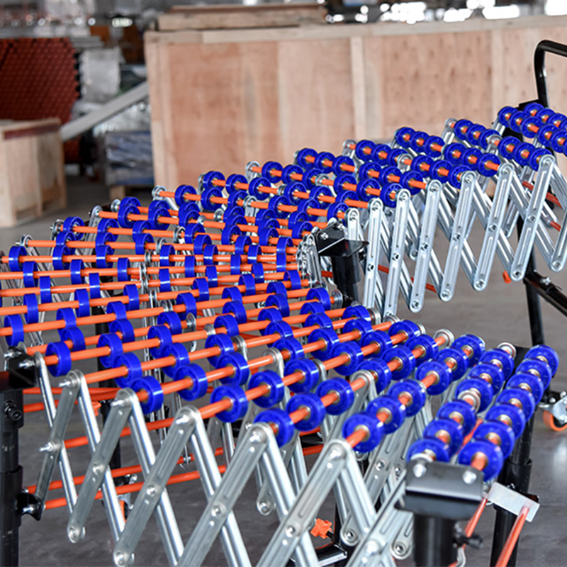 Flexible Gravity Roller Conveyor With Skate Wheels