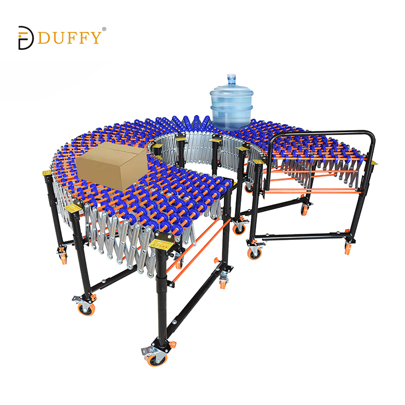 Flexible Gravity Roller Conveyor With Skate Wheels