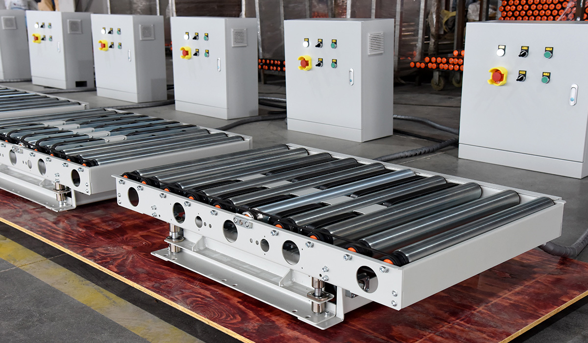 90 Degree pop up roller conveyor