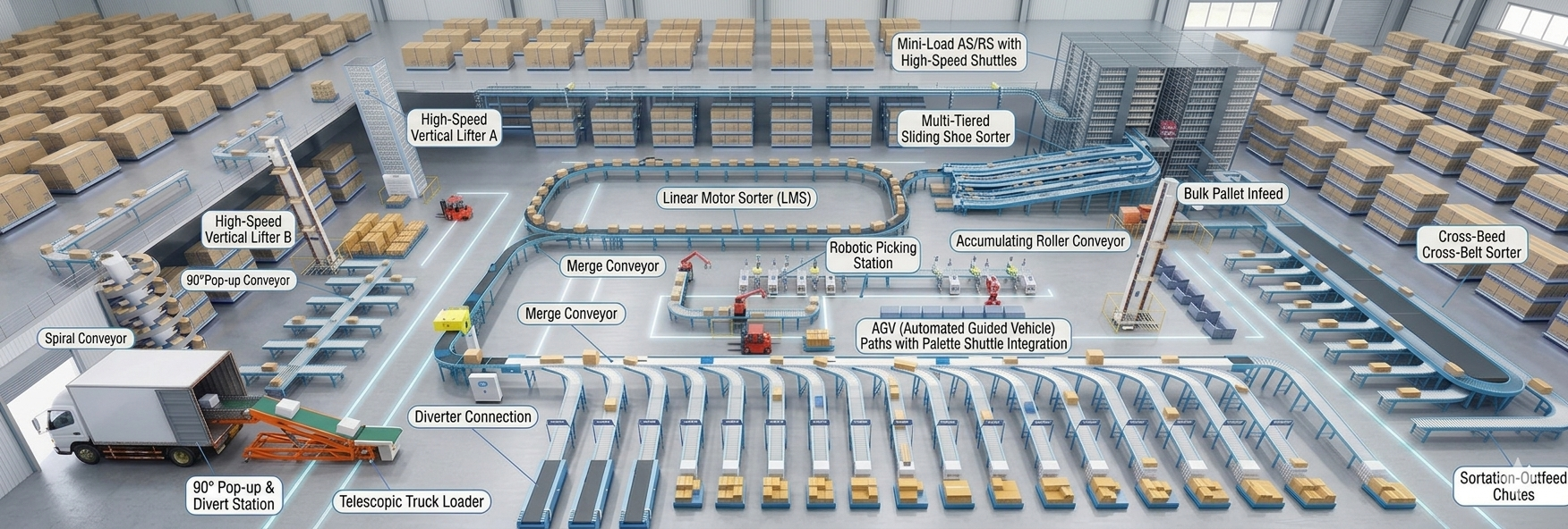 Master​‍​‌‍​‍‌ Your Order Fulfillment with High-Speed Automated Sortation Systems