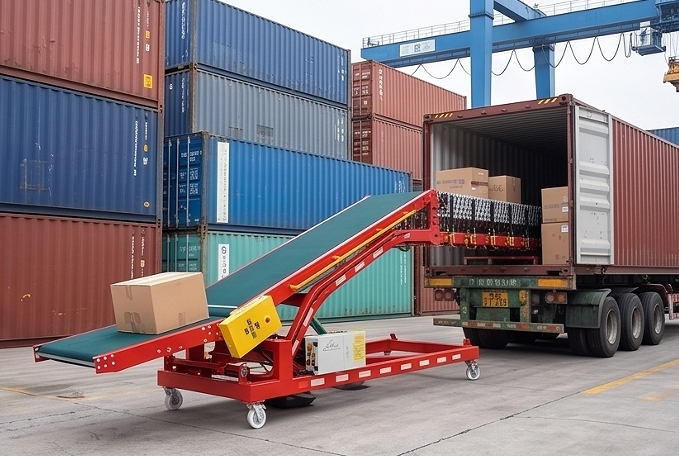 Telescopic Conveyor for truck loading Telescopic Conveyor for truck loading