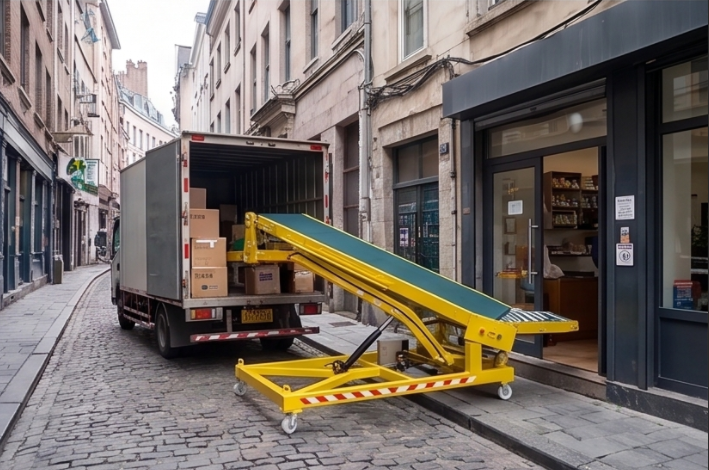 conveyor for loading trucks