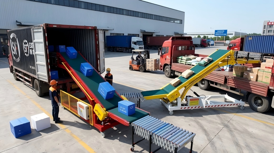 How to choose the right truck loading conveyor?