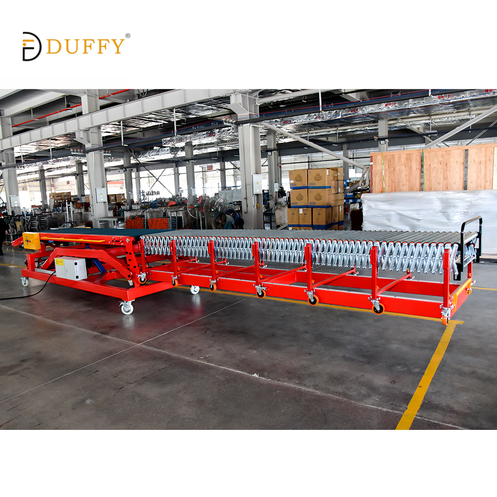 Telescopic Loader Conveyor For Truck Loading