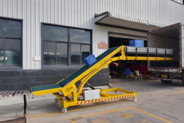 How to load a truck without a loading dock?
