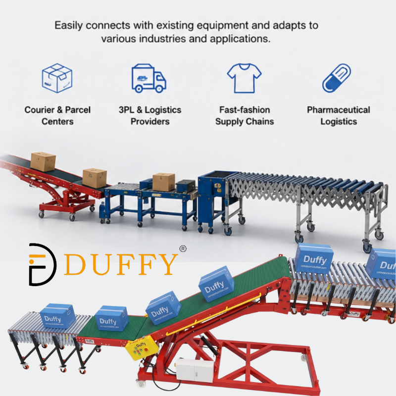 Container Loading And Unloading Conveyor System Container Loading And Unloading Conveyor System