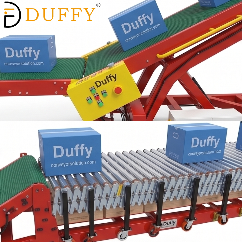 Heavy-Duty Portable Truck Loading Conveyor & Unloading Systems