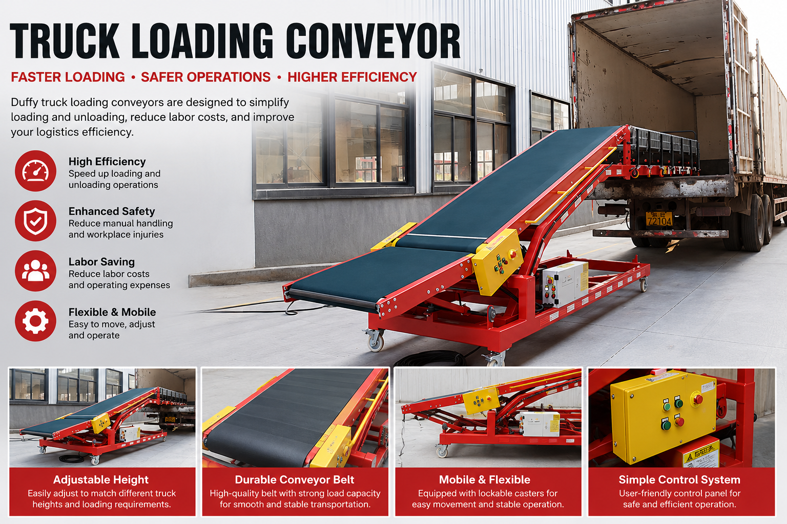 truck loading conveyor truck loading conveyor