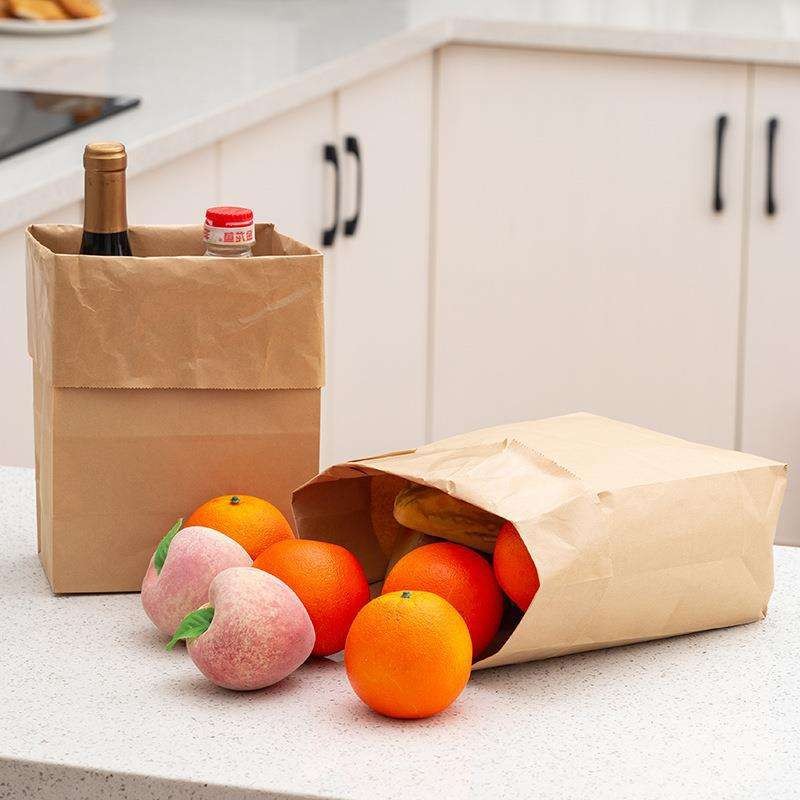 Take Away Packaging Kraft Brown Paper Bag for Bread