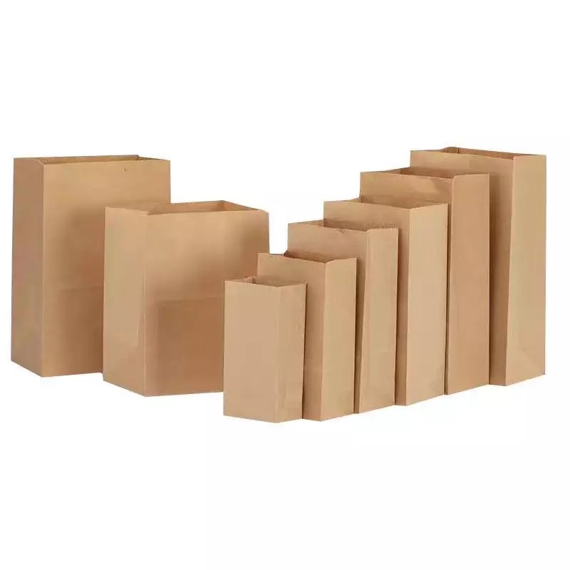 Take Away Packaging Kraft Brown Paper Bag for Bread