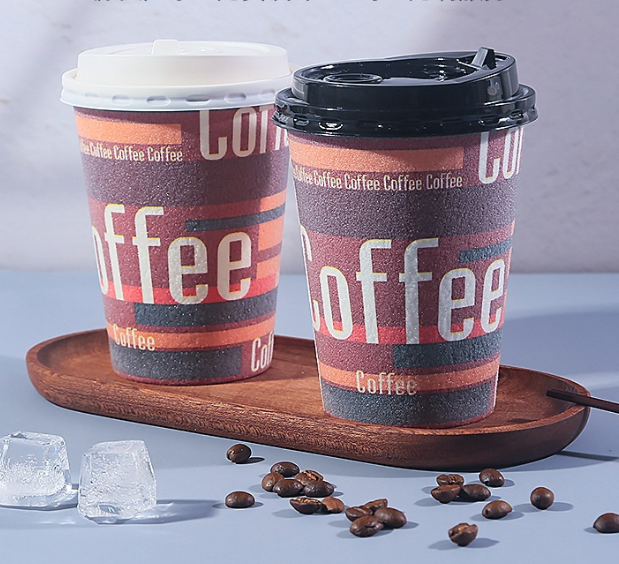 Single Wall Paper Coffee Cups for Hot Drinks and Milk Tea