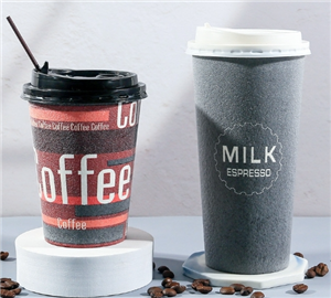 Single Wall Paper Coffee Cups for Hot Drinks and Milk Tea