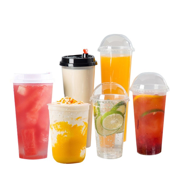 24oz Clear Disposable Injection Molded Hard Plastic PP Cups