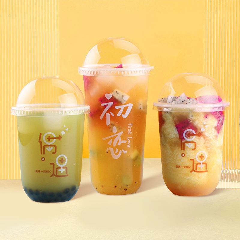 24oz Clear Disposable Injection Molded Hard Plastic PP Cups
